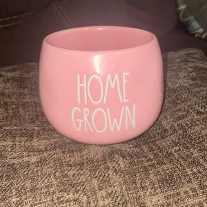 Pink Rae Dunn HOME GROWN little planter